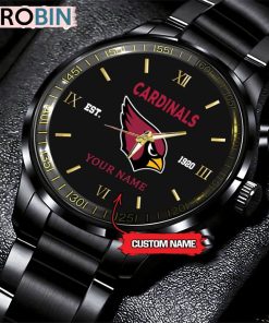 NFL Arizona Cardinals Black Fashion Watch Nfl Watch For Fans