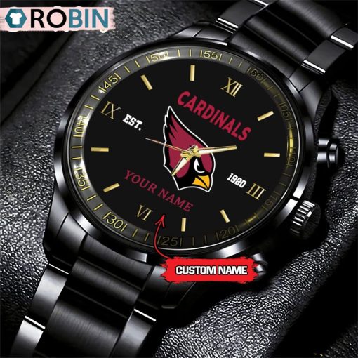 NFL Arizona Cardinals Black Fashion Watch Nfl Watch For Fans