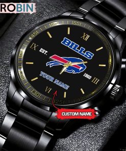 NFL Buffalo Bills Black Fashion Watch Nfl Watch For Fans