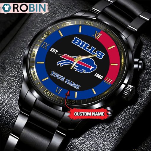 NFL Buffalo Bills Black Fashion Watch