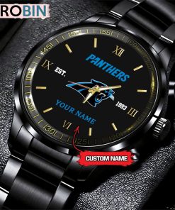 NFL Carolina Panthers Black Fashion Watch Nfl Watch For Fans NFL Carolina Panthers Black Fashion Watch Nfl Watch For Fans
