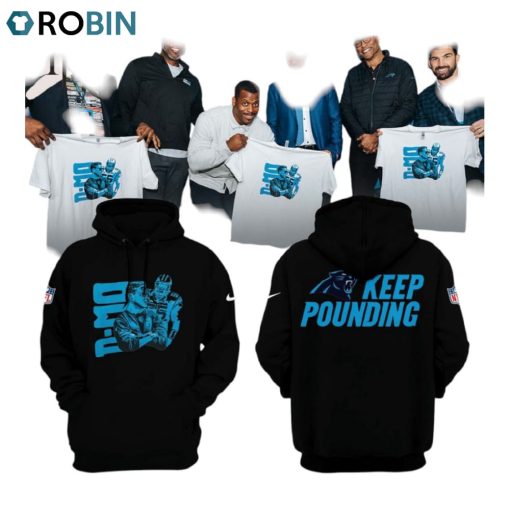 NFL Carolina Panthers Dan Morgan Keep Pounding Hoodie, Longpants   Black