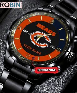 NFL Chicago Bears Black Fashion Watch NFL Chicago Bears Black Fashion Watch