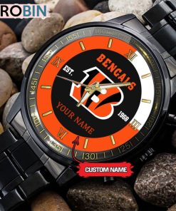 NFL Cincinnati Bengals Black Fashion Watch
