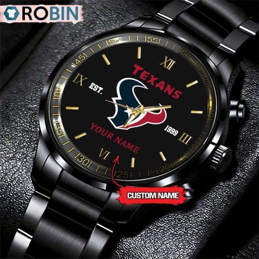 NFL Houston Texans Black Fashion Watch Nfl Watch For Fans