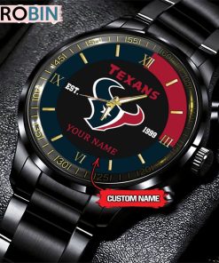 NFL Houston Texans Black Fashion Watch