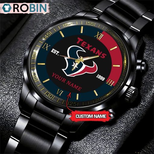 NFL Houston Texans Black Fashion Watch