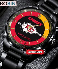 NFL Kansas City Chiefs Black Fashion Watch