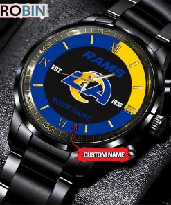 NFL Los Angeles Rams Black Fashion Watch NFL Los Angeles Rams Black Fashion Watch