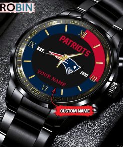 NFL New England Patriots Black Fashion Watch NFL New England Patriots Black Fashion Watch
