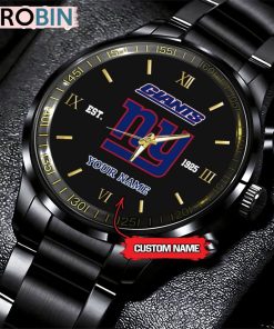 NFL New York Giants Black Fashion Watch Nfl Watch For Fans
