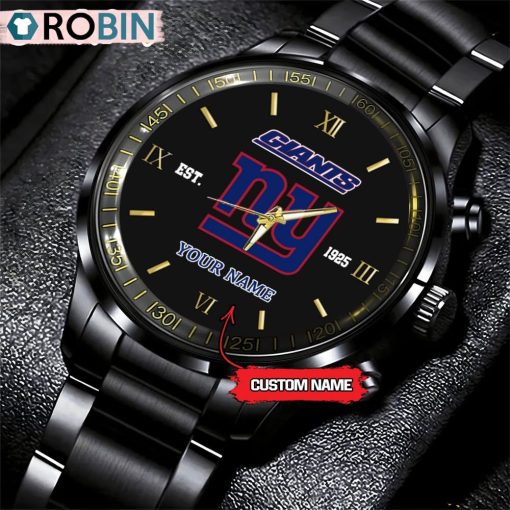 NFL New York Giants Black Fashion Watch Nfl Watch For Fans