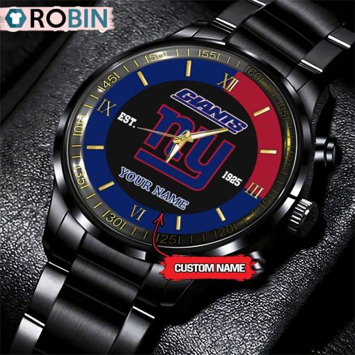 NFL New York Giants Black Fashion Watch