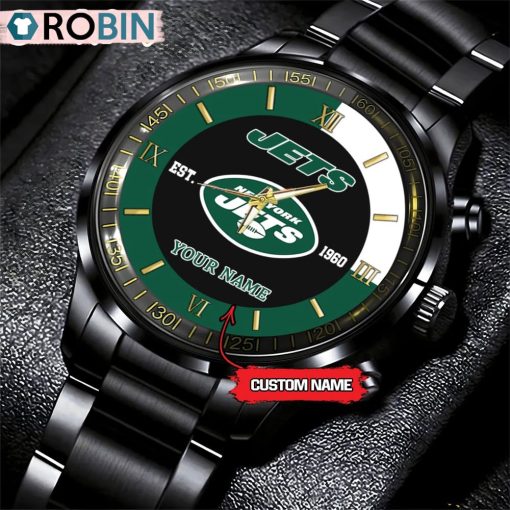 NFL New York Jets Black Fashion Watch