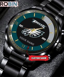 NFL Philadelphia Eagles Black Fashion Watch