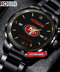 NFL San Francisco 49ers Black Fashion Watch Nfl Watch For Fans NFL San Francisco 49ers Black Fashion Watch Nfl Watch For Fans