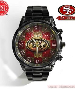 NFL San Francisco 49ers Black Stainless Steel Watch NFL San Francisco 49ers Black Stainless Steel Watch