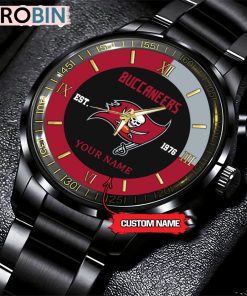 NFL Tampa Bay Buccaneers Black Fashion Watch