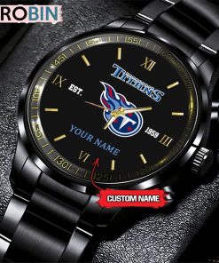 NFL Tennessee Titans Black Fashion Watch Nfl Watch For Fans NFL Tennessee Titans Black Fashion Watch Nfl Watch For Fans