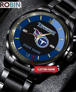 NFL Tennessee Titans Black Fashion Watch