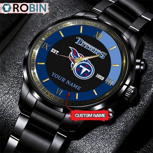 NFL Tennessee Titans Black Fashion Watch