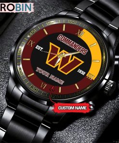 NFL Washington Commanders Black Fashion Watch NFL Washington Commanders Black Fashion Watch