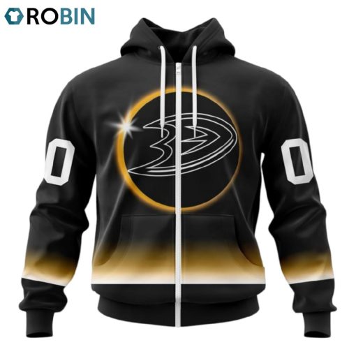 NHL Anaheim Ducks Special Eclipse Design Hoodie