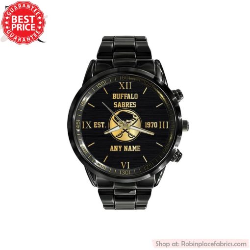 NHL Buffalo Sabres Special Black Black Stainless Steel Watch