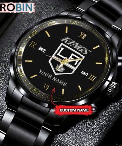 NHL Los Angeles Kings Black Fashion Watch Custom Hockey Game Time NHL Los Angeles Kings Black Fashion Watch Custom Hockey Game Time