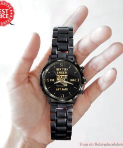 NHL New York Rangers Special Black Black Stainless Steel Watch NHL New York Rangers Special Black Black Stainless Steel Watch