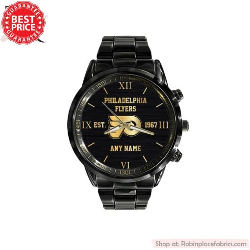 NHL Philadelphia Flyers Special Black Black Stainless Steel Watch