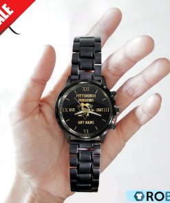 NHL Pittsburgh Penguins Special Black Stainless Steel Watch NHL Pittsburgh Penguins Special Black Stainless Steel Watch