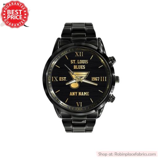 NHL St. Louis Blues Special Black Black Stainless Steel Watch