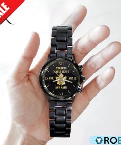 NHL Toronto Maple Leafs Special Black Stainless Steel Watch NHL Toronto Maple Leafs Special Black Stainless Steel Watch