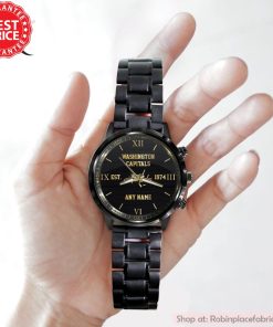 NHL Washington Capitals Special Black Black Stainless Steel Watch NHL Washington Capitals Special Black Black Stainless Steel Watch
