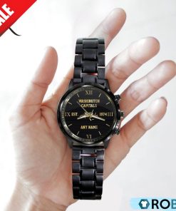 NHL Washington Capitals Special Black Stainless Steel Watch NHL Washington Capitals Special Black Stainless Steel Watch