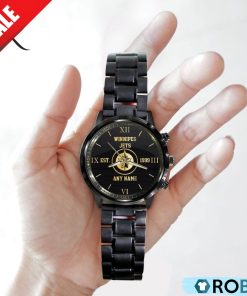 NHL Winnipeg Jets Special Black Stainless Steel Watch NHL Winnipeg Jets Special Black Stainless Steel Watch