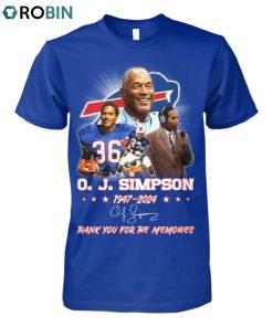 O. J. Simpson 1947 2024 Thank You For The Memories Unisex Shirt