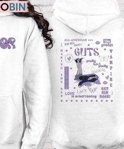 Olivia Rodrigo Guts Shirt, Guts Tour 2024 Trendy Short Sleeve Crewneck Sweatshirt Olivia Rodrigo Guts Shirt, Guts Tour 2024 Trendy Short Sleeve Crewneck Sweatshirt