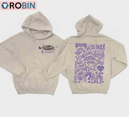Olivia Rodrigo Guts Tour 2024 Shirt, Olivia Rodrigo Trendy Music Long Sleeve Tee Tops