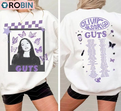Olivia Rodrigo Guts Trendy Shirt, Guts World Tour Long Sleeve Tee Tops