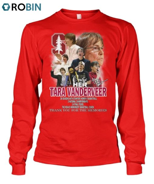 Only Her Tara Vanderveer The NCAA’s Winningest Basketball Coach Thank You For The Memories Unisex Shirt