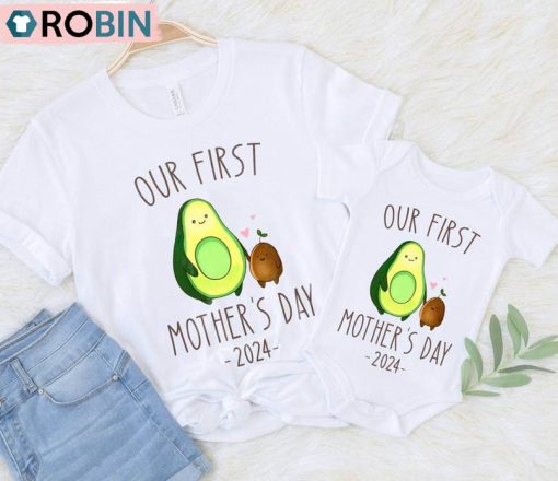Our First Mothers Day Funny Shirt, 1st Mothers Day Unisex Shirt, Hoodie, Sweatshirt