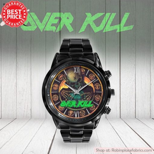 Over Kill Black Stainless Steel Watch