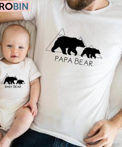 Papa Bear Baby Bear Dad And Baby Matching Shirt, Father’s Day Sweater T-Shirt