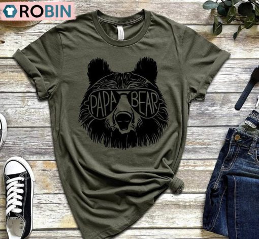 Papa Bear Sunglass Papa Bear Shirt, Father’s Day Sweater T-Shirt