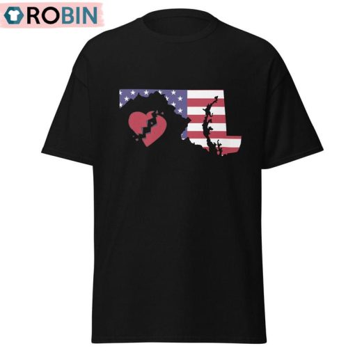 Patapsco River Baltimore Shirt, Francis Scott Key Heart Crewneck Sweatshirt Tee Tops