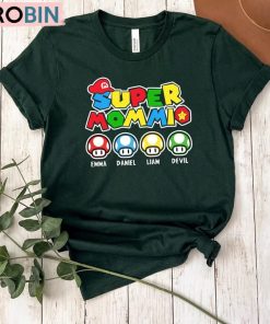Personalization Super Mommio Shirt, Matching Super Mom Unisex Shirt, Hoodie, Sweatshirt