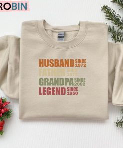 Personalized Dad Grandpa Shirt, Husband Father Grandpa Legend Unisex Shirt, Hoodie, Sweatshirt