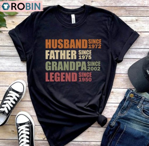 Personalized Dad Grandpa Shirt, Husband Father Grandpa Legend Unisex Shirt, Hoodie, Sweatshirt